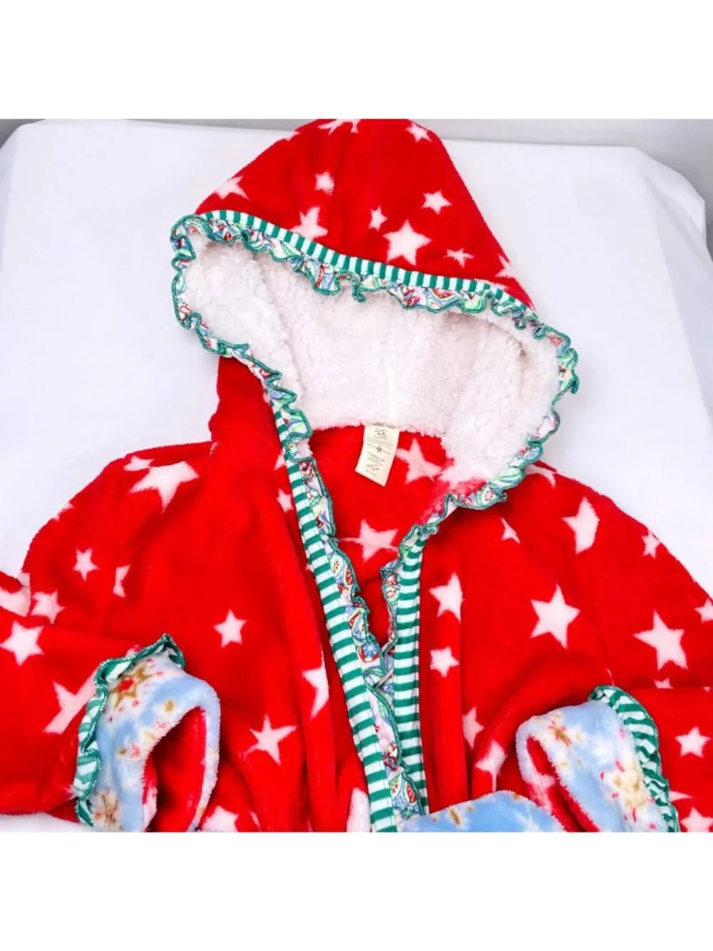 Matilda Jane Girls Evening In Christmas Winter Holiday Fuzzy Robe 4-6 / 4 - 6